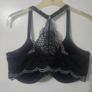 Black Lace Racerback Bra - Women's Intimates